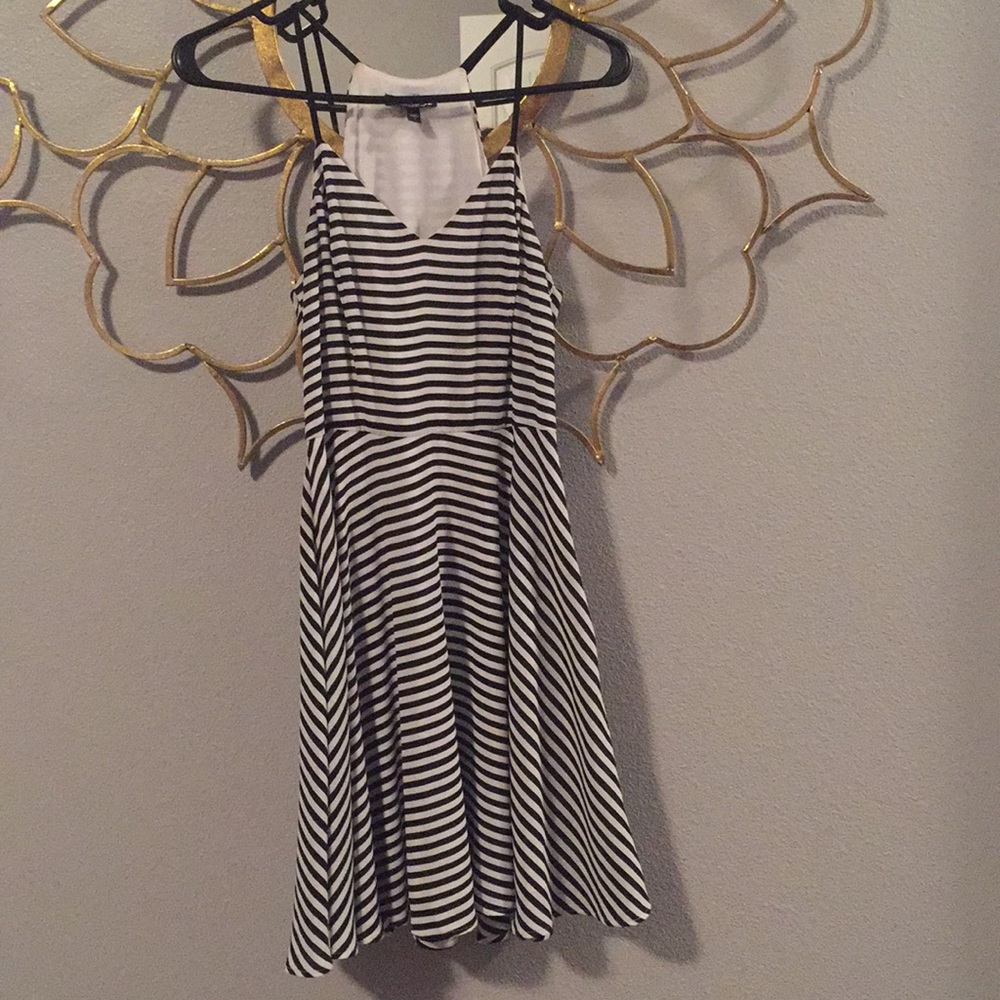 Black and white Striped Dress